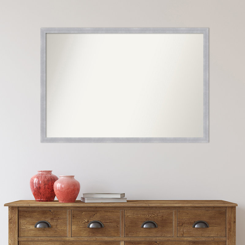 Miroir de salle de bain mural Grace, Nickel brossé, 26 po x 38 po