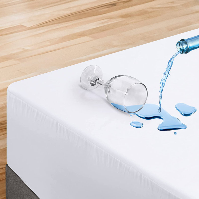Protège-matelas en microfibre de polyester Nomi