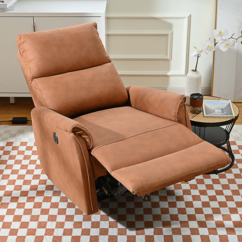 Fauteuil inclinable oscillant standard de 30,12 po Drumaleet, Polyester orange