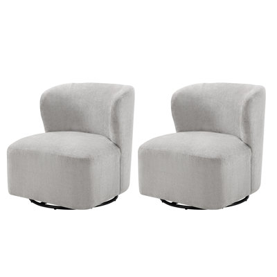 Ensemble de chaises pivotantes 28 po Mid-Century