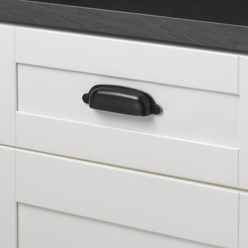 3 1/2" Center to Center Cup Pull, Oil Rubbed Bronze