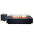 Savanah 72" Travertine Propane Fire Pit Table with Wind Guard, Burner Lid, & Tank Cover
