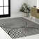 Tapis noir / blanc Sofia