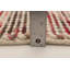 Tapis rouge / blanc / rose en laine tressé à la main Polla