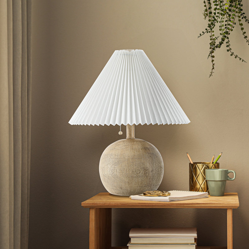Inaki Resin Table Lamp, Natural, White