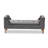 Jack Bench in Gray Linen Fabric Upholstery & Espresso Finished Wood, 21.3'' H X 51.6'' W X 16.9'' D-595159977