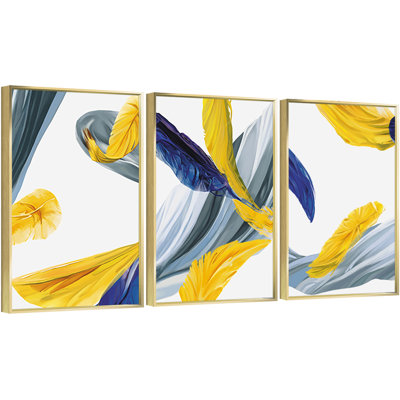 "Abstract Lines", art mural encadré en aluminium