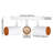 5CCT 3-Light Ceiling Track Spotlights Dimmable, 5 Color Temperature Selectable-107634864