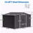 10X8 FT Outdoor Tool Storage Shed With Metal Foundation & Lockable Doors,  All Weather Metal Sheds-118091599-118091601