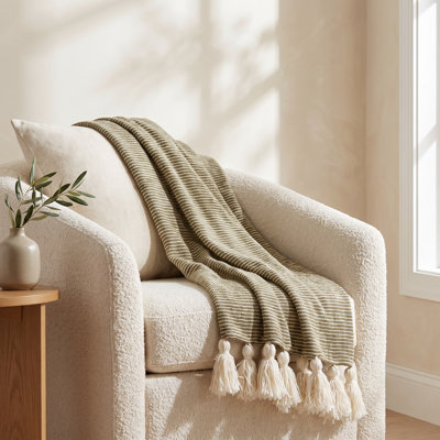 Kapri Reversible Cotton Throw Blanket