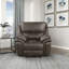 Chaise berçante inclinable moderne et contemporaine en microfibre polie 44,5 po Lineham-296024525-296024524-306192969