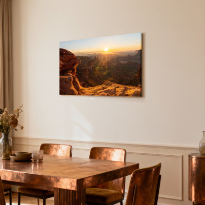 «Sunset Canyon», ensemble de 1 reproduction d'art sur toile tendue sur toile
