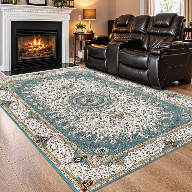 Arrionna Rectangle Vintage Look Shaggy Indoor / Outdoor Washable Area Rug, Rectangle 200 x 290 cm