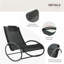 Chaise longue à bascule Outsunny