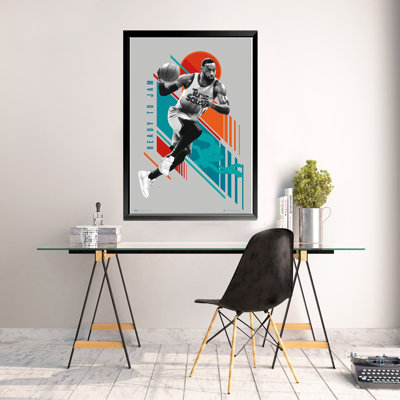 Affiche encadrée encadrée «LeBron James» encadrée