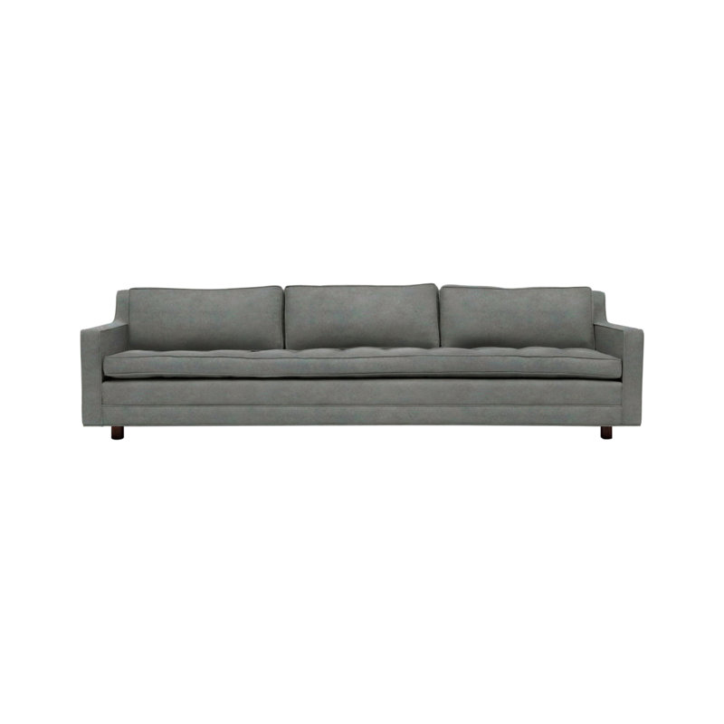 Upholstered 94'' Sofa, Smoke Velvet
