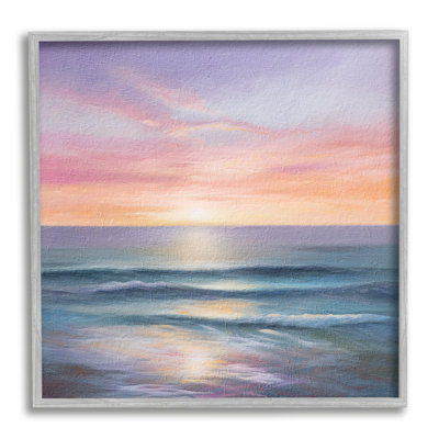 " Ocean Sunrise Painting " by LSR Design Studio