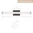 East Grove Home Builder Essentials Heritage Collection 24in LED Slim Bathroom Vanity and Wall Light 3-CCT Selectable Color Temperature 18W 1,500 Lumens in Matte Black-118016786-127459346