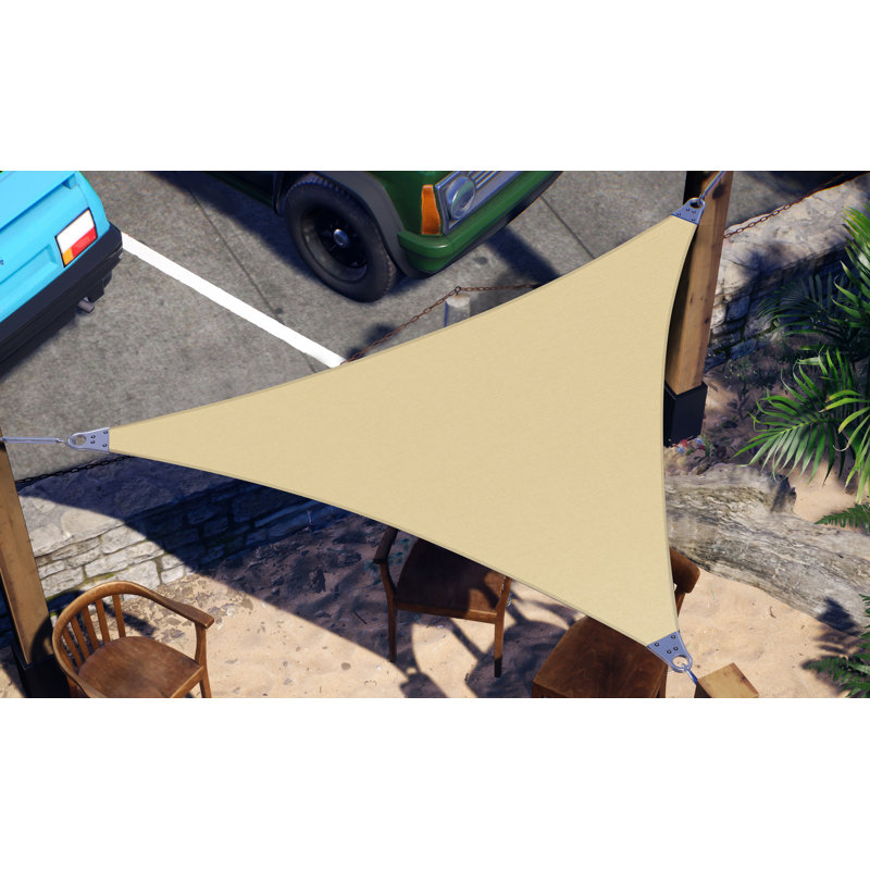 Triangle Shade Sail, Beige, 16 ft. x 16 ft.