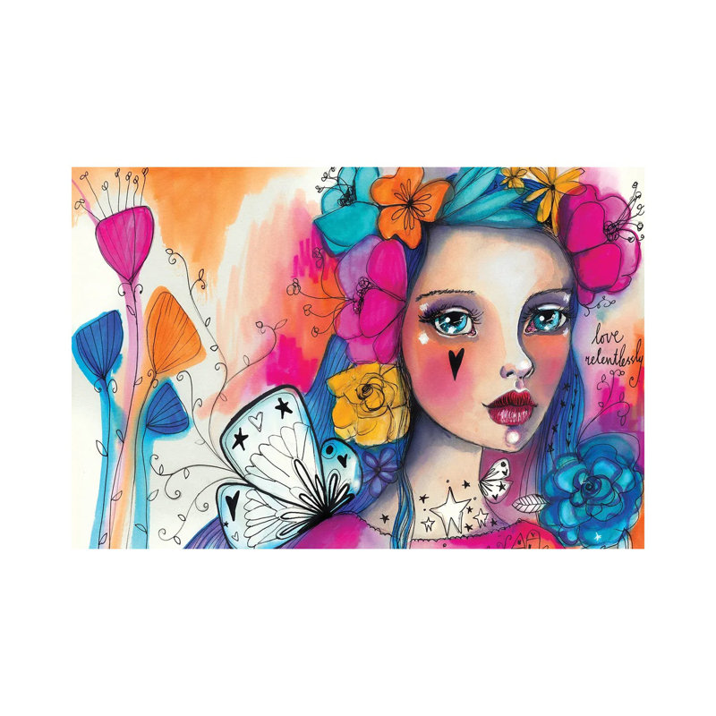 She Blooms V by Tamara Laporte - Print on Canvas, Wrapped Canvas, 30.48 cm H x 45.72 cm W