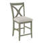 Hues Upholstered Stool with Solid Wood Frame-40666234-40666242-40715604