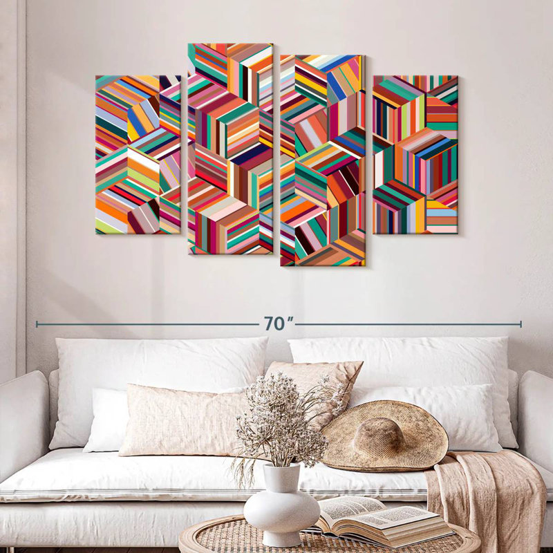 Avery Abstract Geometric Cubes