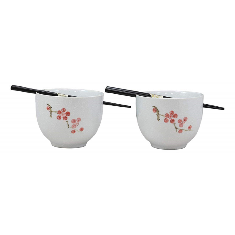 Bol à pâtes florales roses de fleurs en céramique sakura japonaise Withernsea