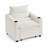 3-Position Convertible Sleeper Chair with Adjustable Backrest, Cup Holders & Padded Cushion-1416656321