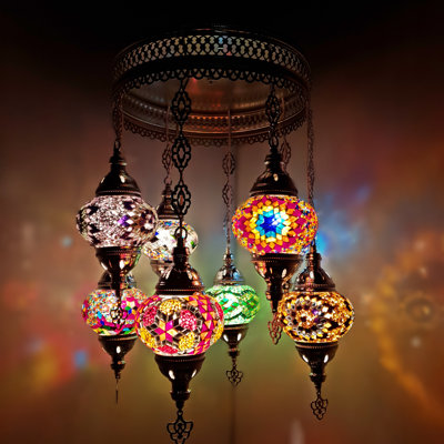 Bonanno 8-Light Shaded Chandelier