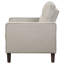 Fauteuil d'appoint capitonné Bowen Beige-119372566