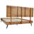 Georgina Solid Wood Platform Bed Frame with Headboard, Mid Century Geometric Pattern-1929043789-1929043891