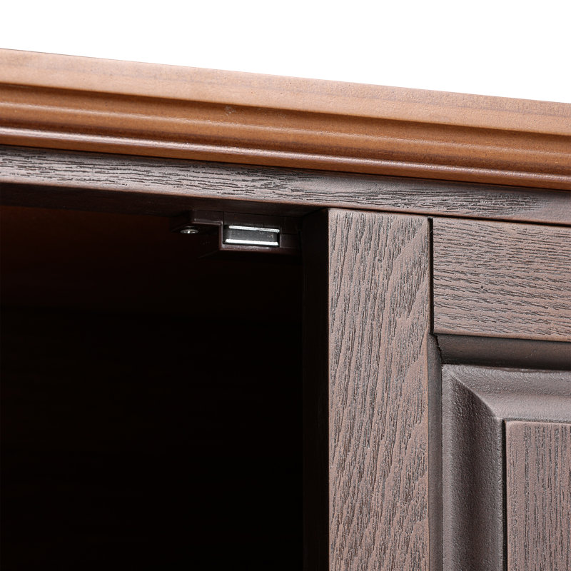 Buffet avec armoire de rangement Melesio, Brun