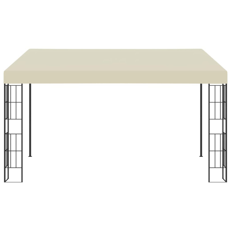 Mttler 118" x 157.5" Steel Patio Gazebo, Cream