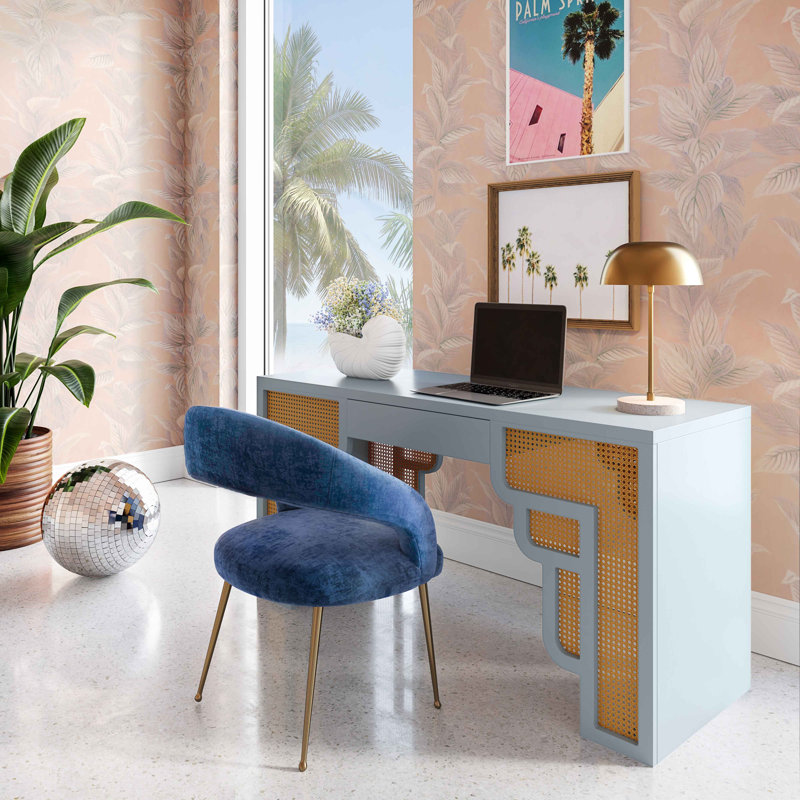 Executive Desk, Pastel Blue
