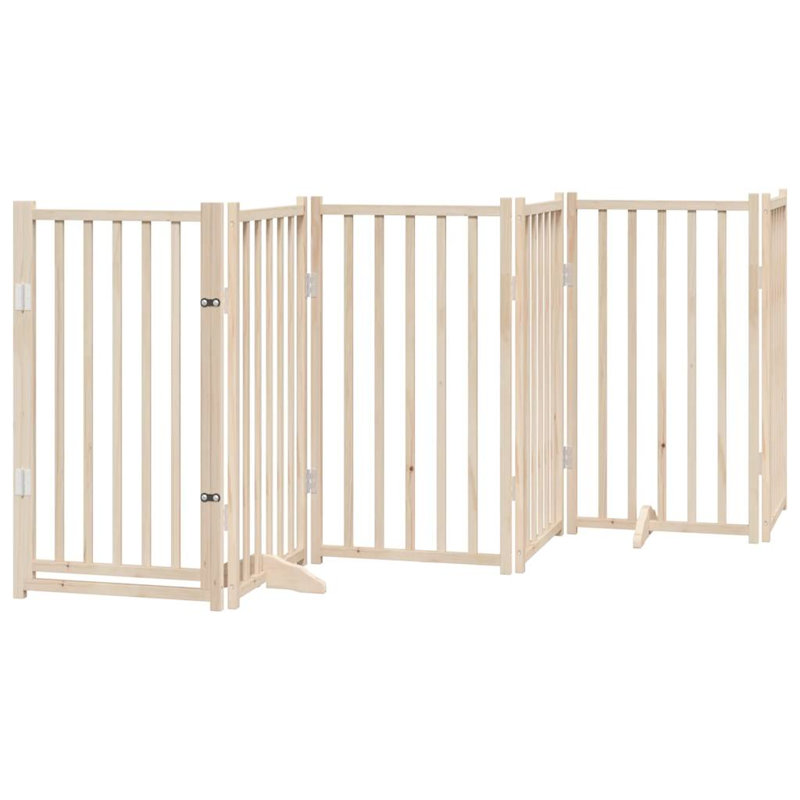 Cateline Solid Wood Dog House Door, 90cm H x 600cm W x 2cm D, Beige