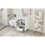Meuble-lavabo de salle de bain avec lavabo, armoire, support de rangement et tiroir, matériaux de haute qualité, porte à fermeture douce pour une solution de salle de bain pratique