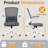 Home Office Ergonomic Mesh Task Chair-726990096