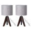Lampe trépied en bois massif Cachezon-1643720984