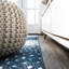 Tapis bleu marine / crème Allerie-166988421