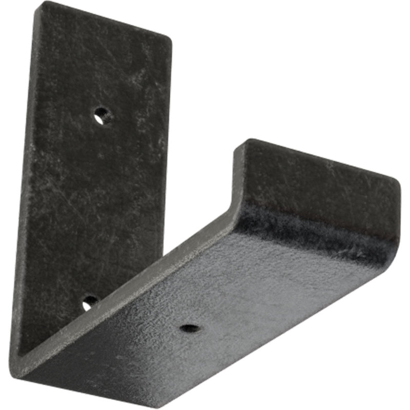 Support de tablette en acier, H 5 po x l 2 po x P 6 po, Argent antique
