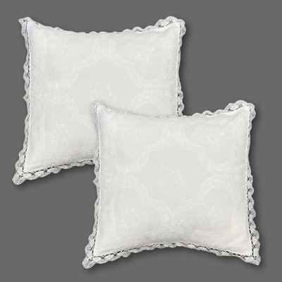 Beatrice Lace 2-Piece Pillow Set