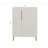Modern White Sideboard Cabinet with Gold Handles for Kitchen, Dining Room Furniture Organizer