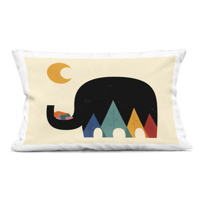Be You Bunny Decorative Printed Throw Pillow, design by Carla Daly