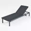 Chaise longue d'extérieur avec coussin Nino