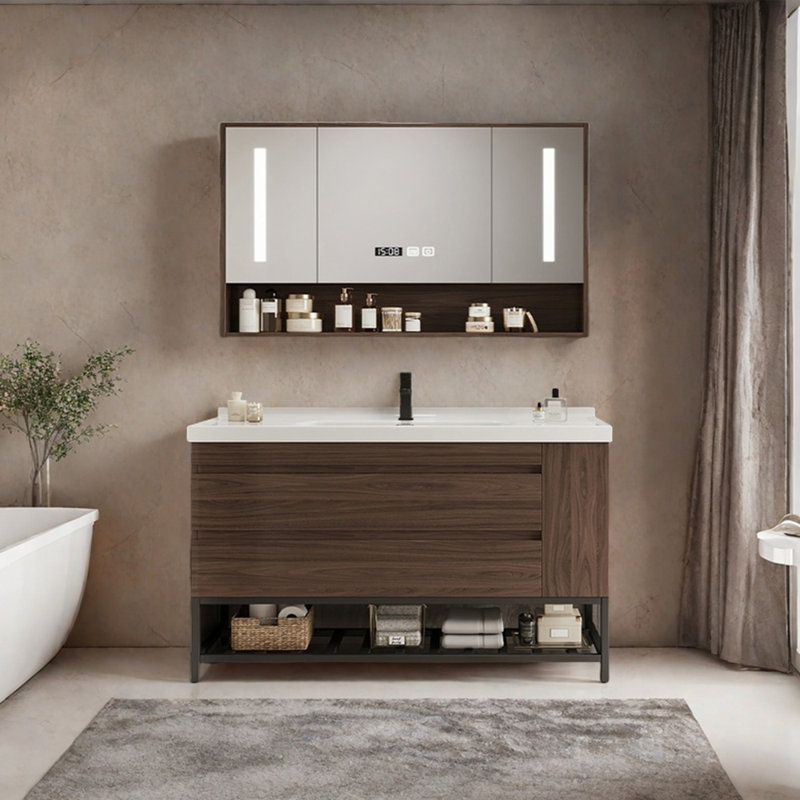 Light luxury retro and simple bathroom cabinet