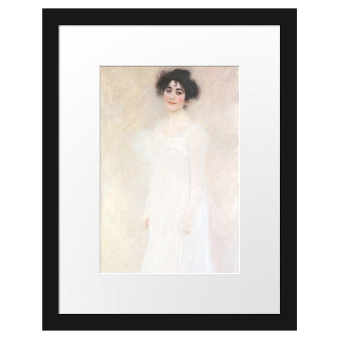 Gerahmtes Poster Serena Pulitzer Lederer von Gustav Klimt