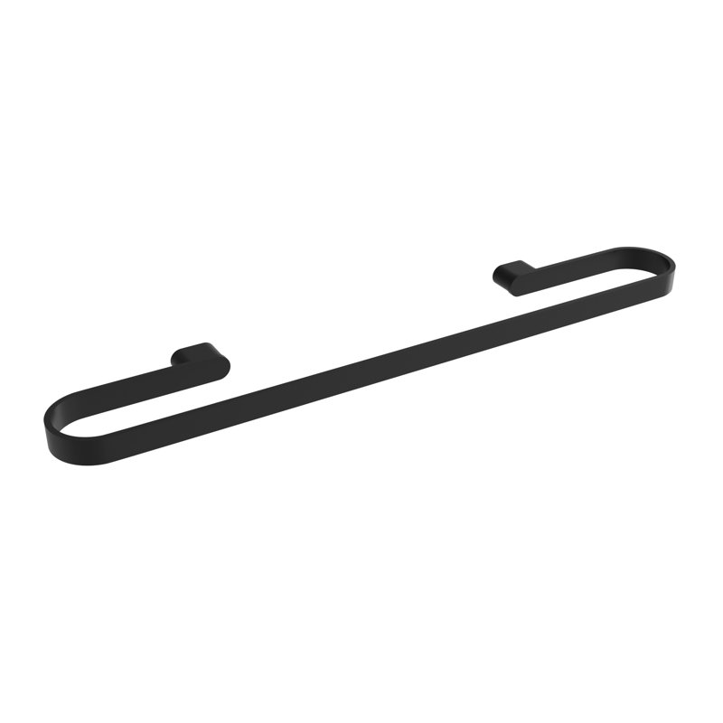 Barre à serviettes murale 18" flow, Noir mat, H 1 po x L 24 po x P 4 po