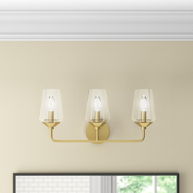 Mauricio 3 - Light Dimmable Vanity Light, Aged Brass