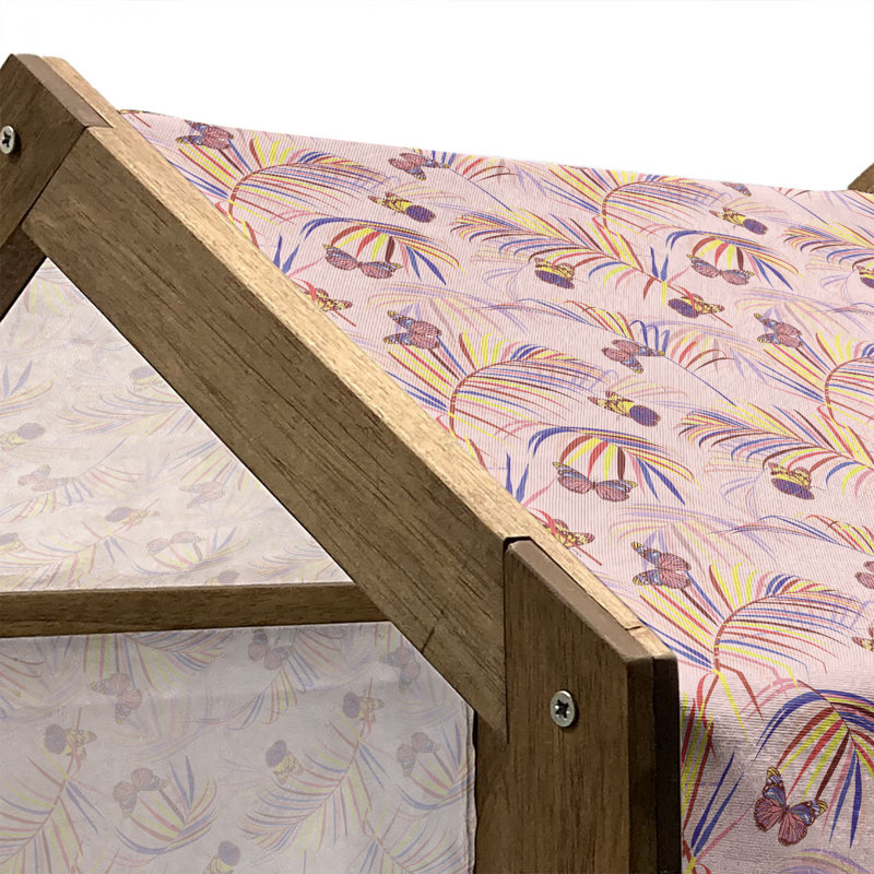 Niche pour chien en bois, H 22,44 po x l 23,62 po x P 17,72 po