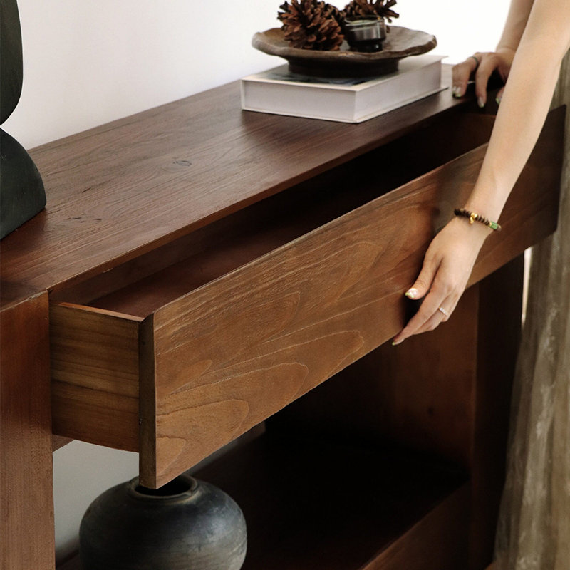 Vitrine de couloir de style médiéval, H 31,50 po x l 47,24 po x P 13,77 po